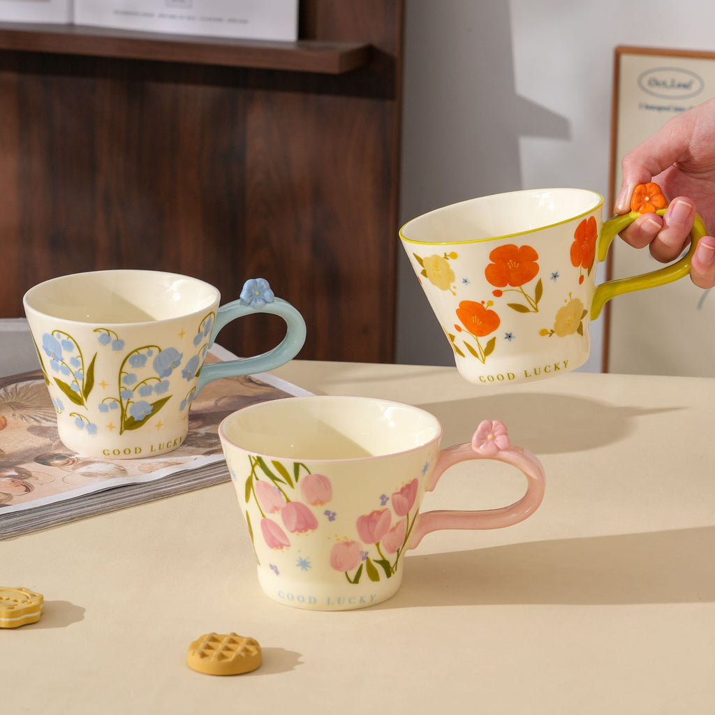 Tulip Floral Ceramic Mug