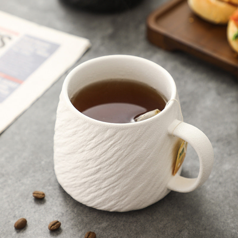 Diagonal Texture Ceramic Mug