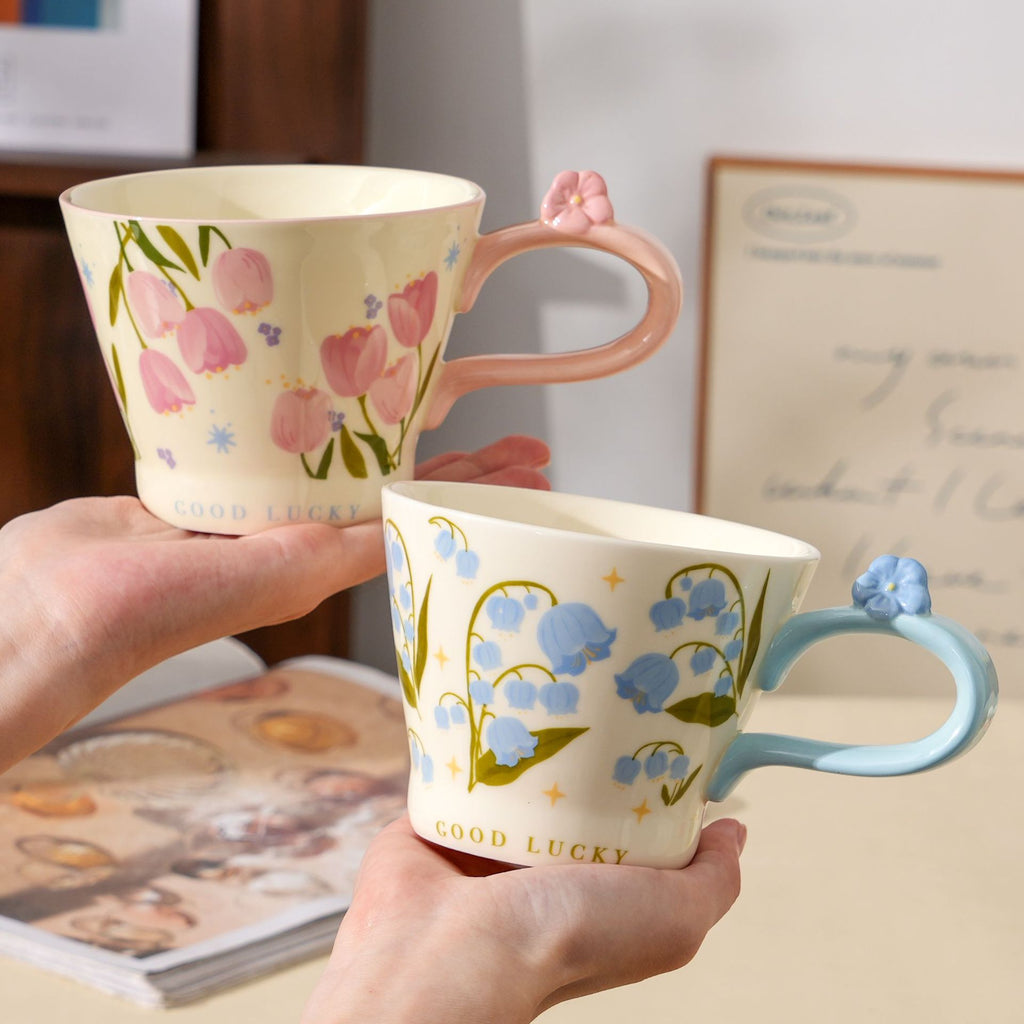 Tulip Floral Ceramic Mug