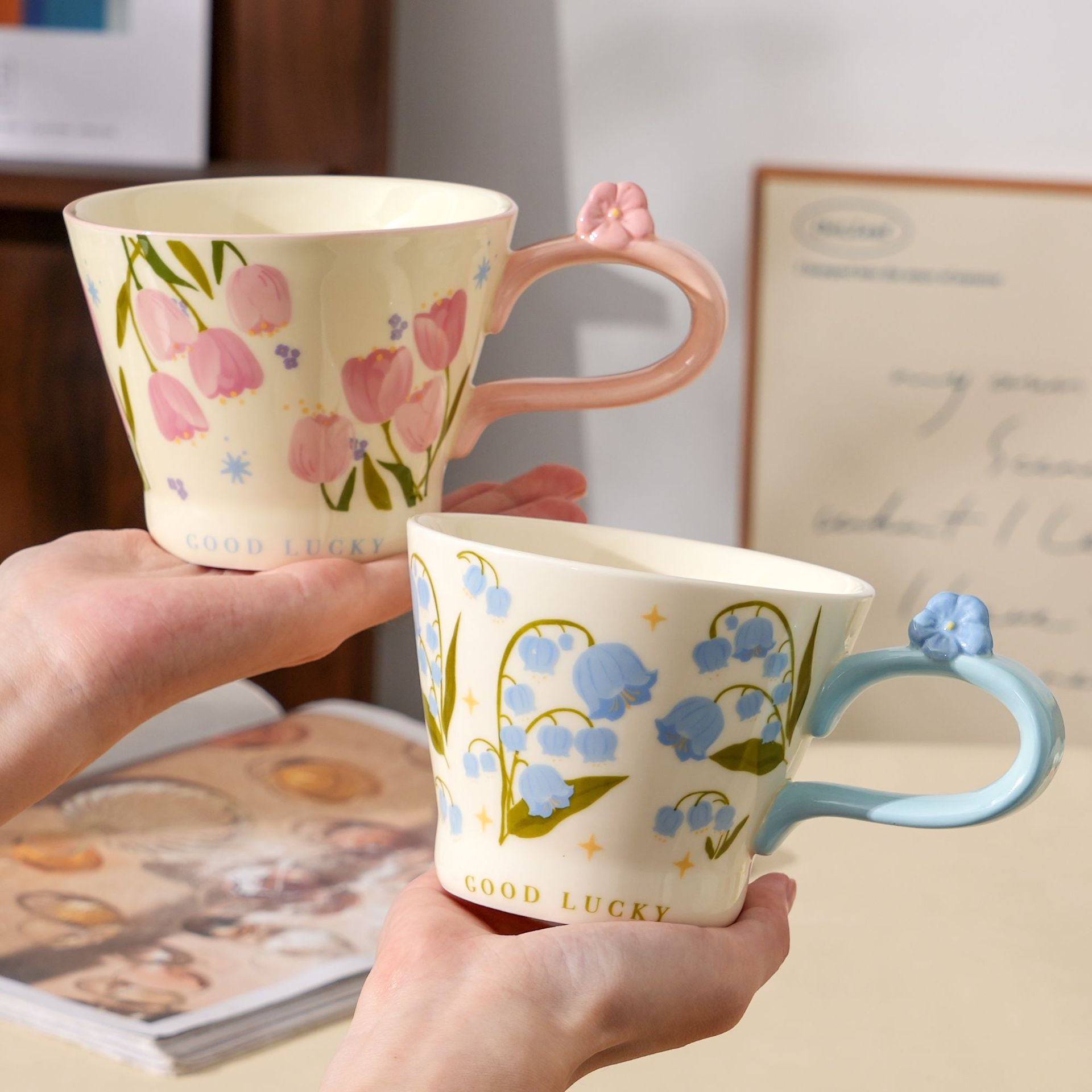 Tulip Floral Ceramic Mug