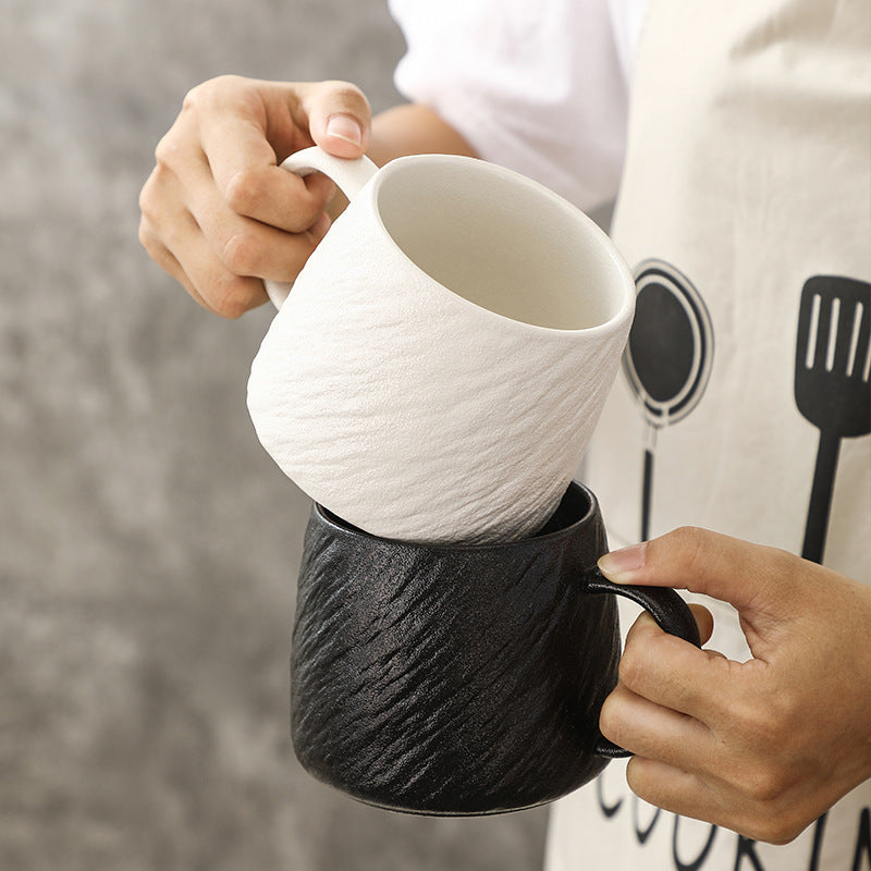 Diagonal Texture Ceramic Mug