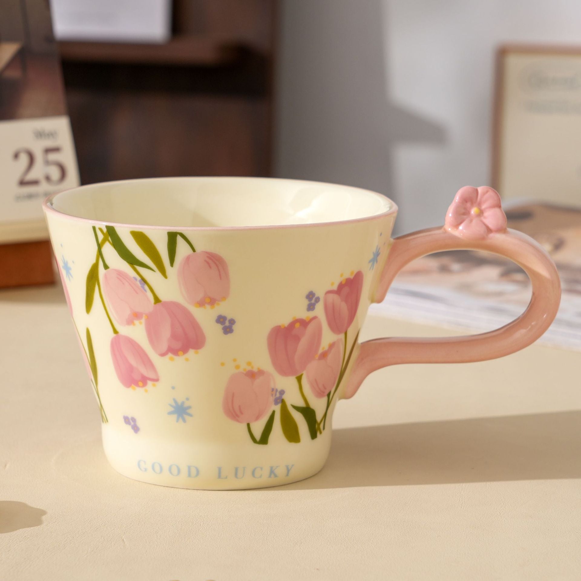 Tulip Floral Ceramic Mug