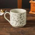 Illustrated Speckled Ceramic Mug