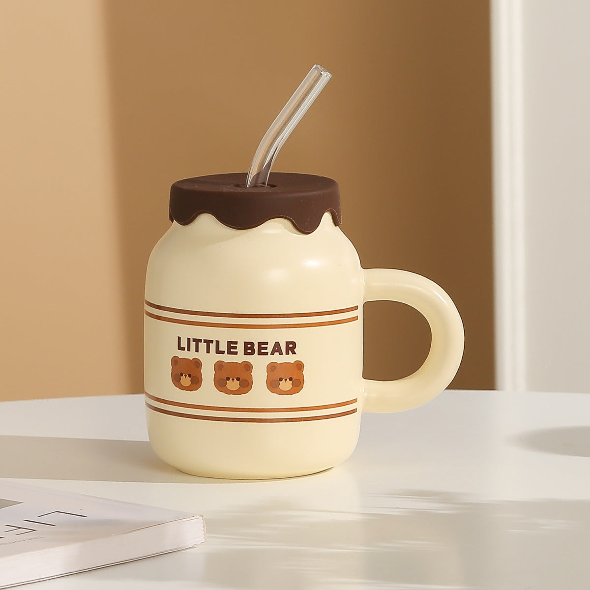 Little Bear Mug with Straw