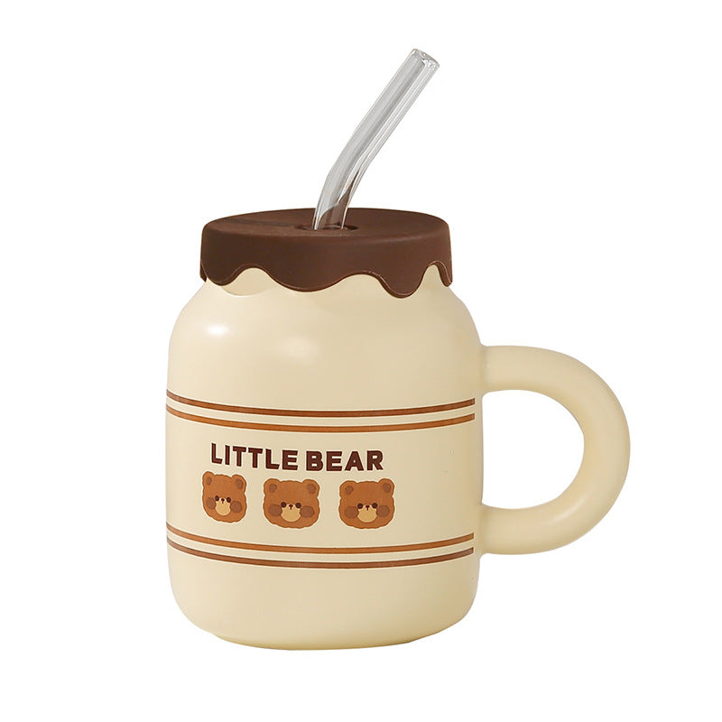 Little Bear Mug with Straw
